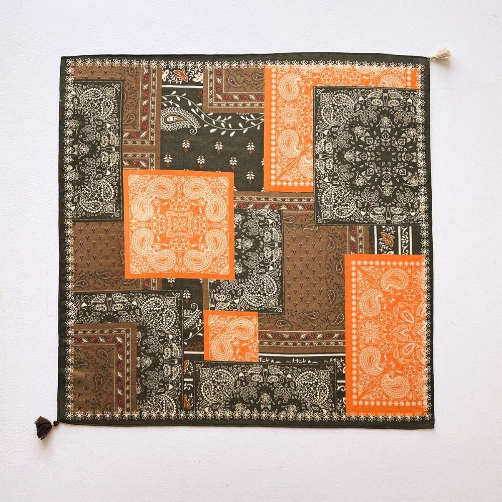 Tassel Scarf Women Square Cott - Bandana Cotton recensie en prijs