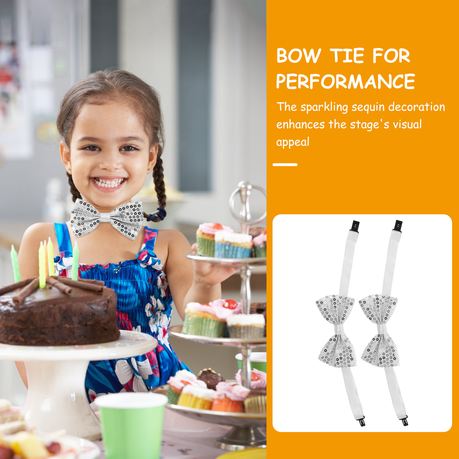 5Pcs Sequin Bow Ties for Kids  - Bow Tie Pre Tied recensie en prijs