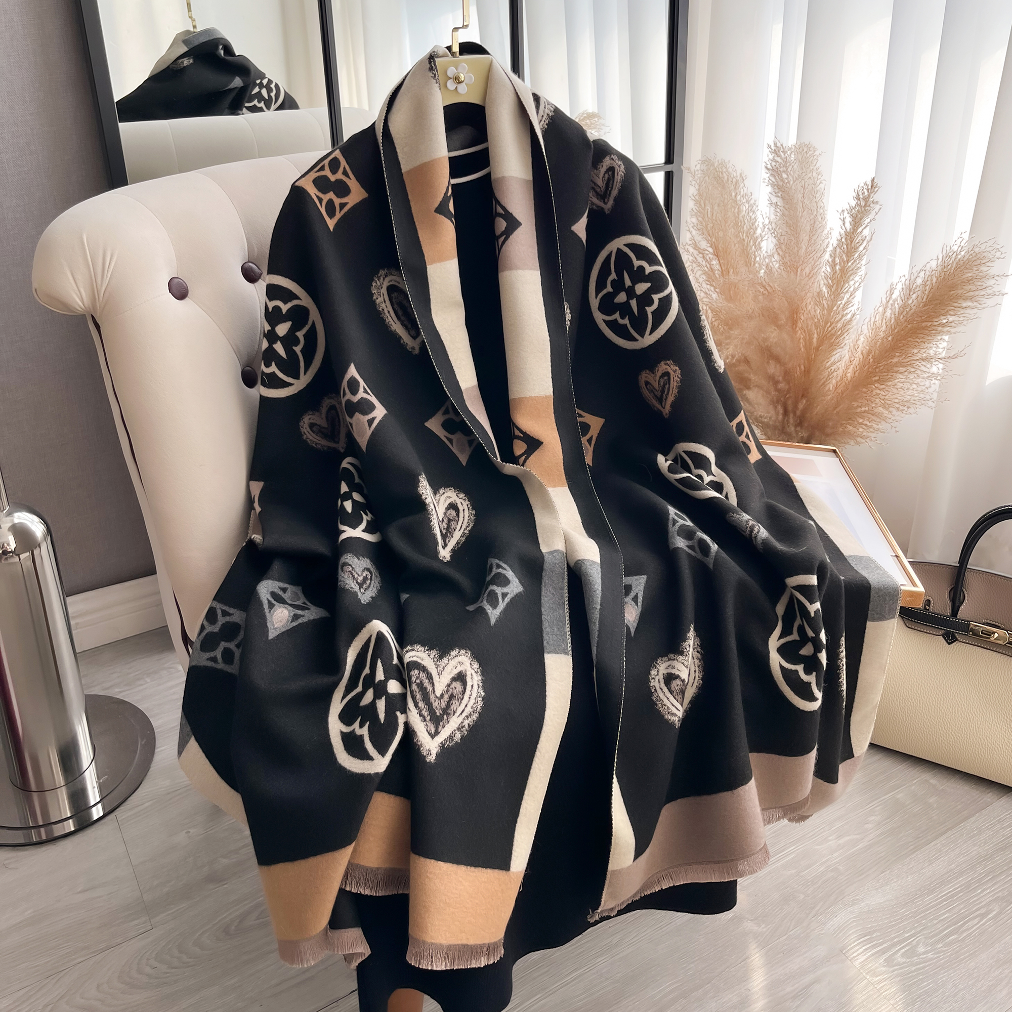 Luxury Cashmere Love Scarf Win - Woven Scarf Blanket recensie en prijs