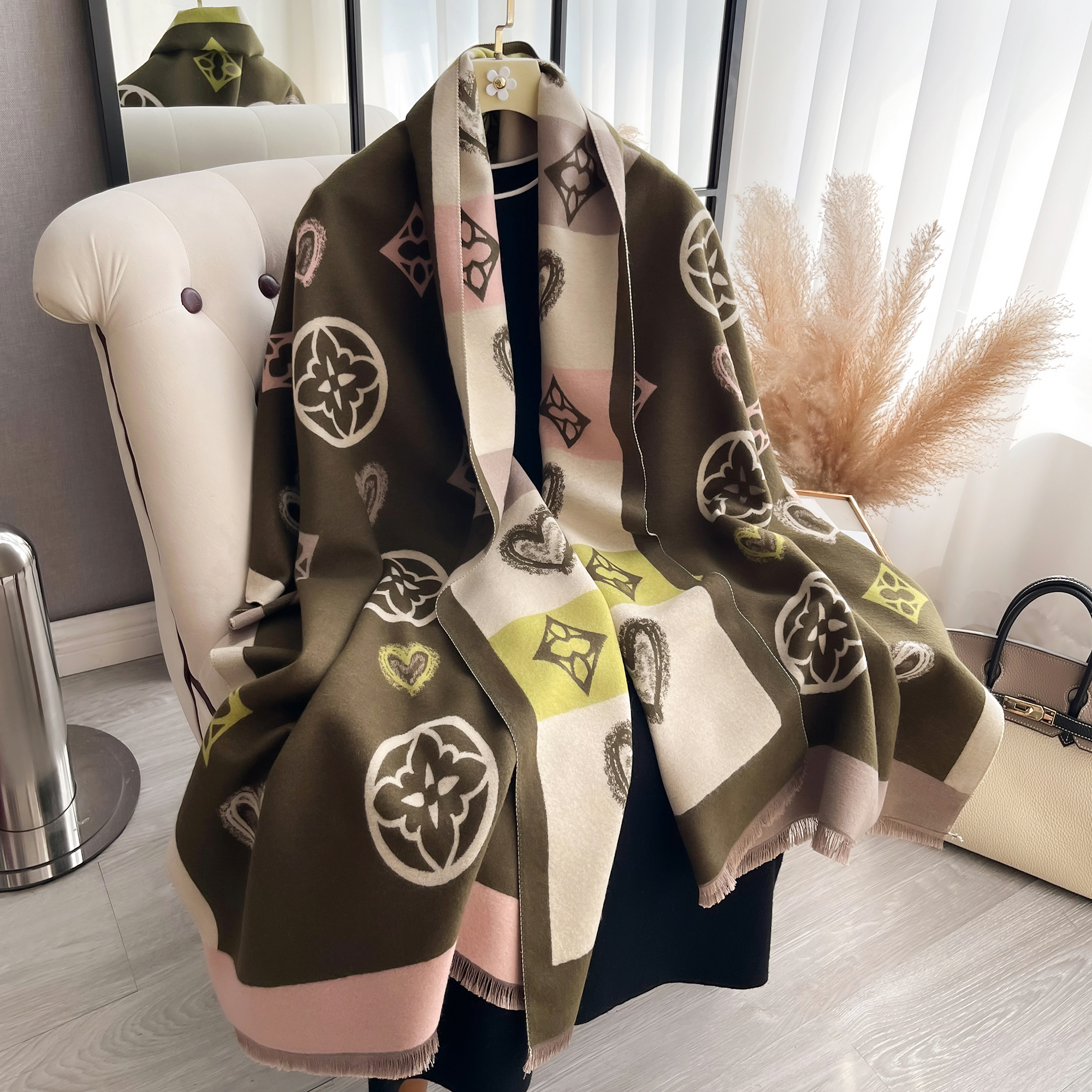 Luxury Cashmere Love Scarf Win - Woven Scarf Blanket recensie en prijs