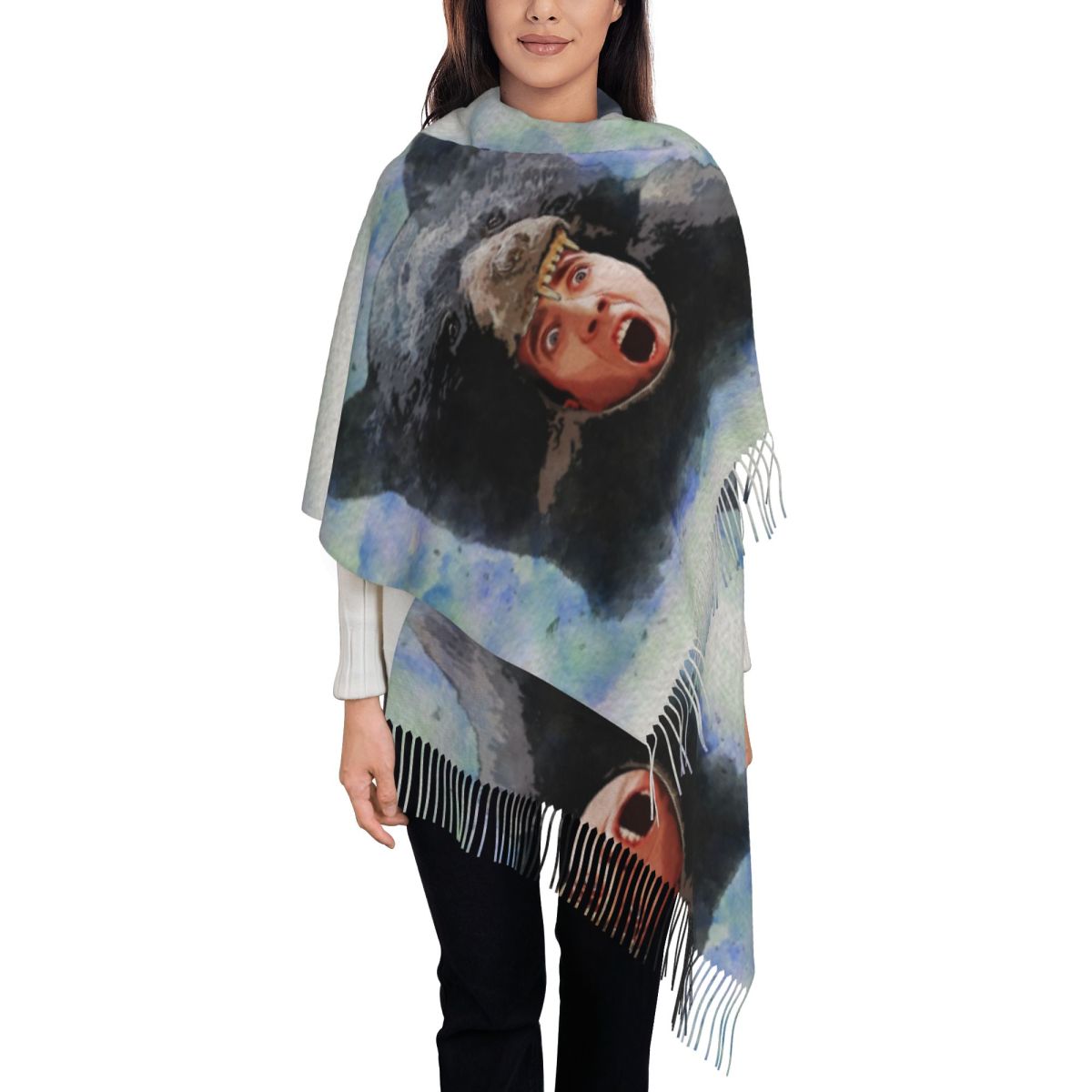 Cage Bear Watercolor Scarf for - Pashmina Wrap Large recensie en prijs