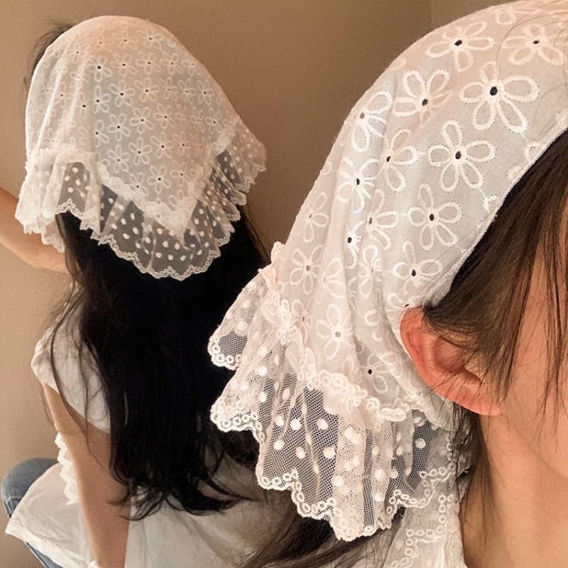 Retro  Lace Triangle Headscarf - Bandana Cotton recensie en prijs