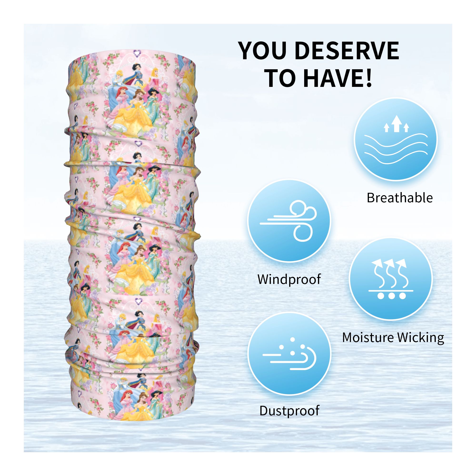 Custom S-Snow White & B-Belle  - Neck Warmer Tube recensie en prijs