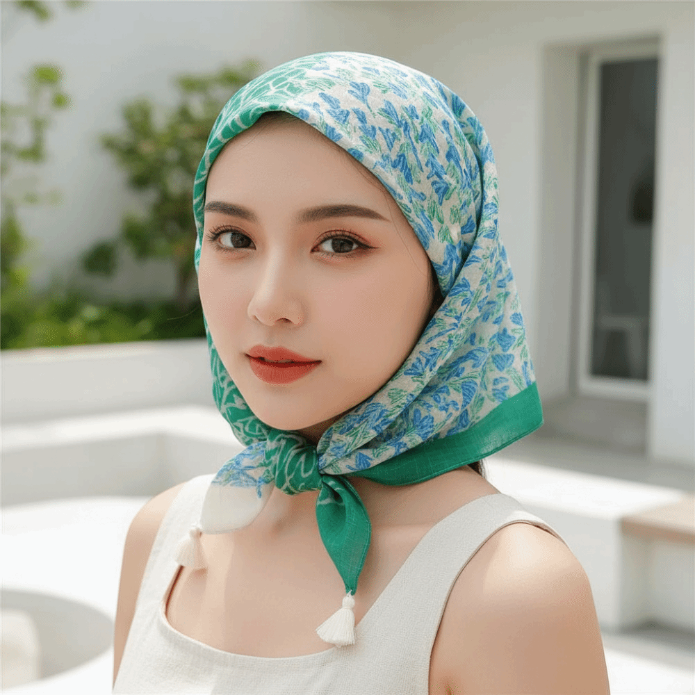 Neck Wrap Cotton-Linen Square  - Bandana Cotton recensie en prijs