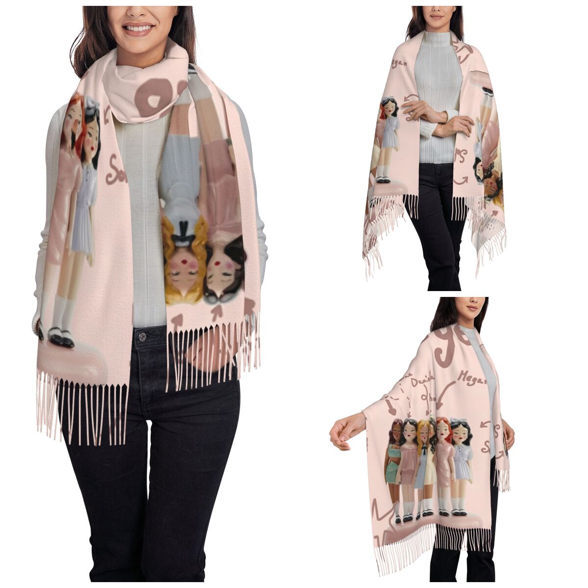 Katseye Kpop Idol Shawl Wrap W - Pashmina Wrap Large recensie en prijs