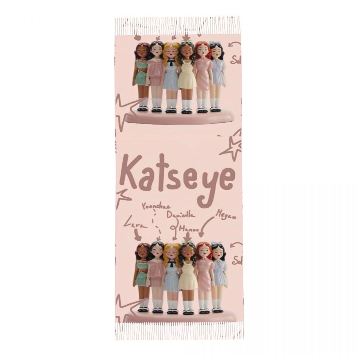 Katseye Kpop Idol Shawl Wrap W - Pashmina Wrap Large recensie en prijs