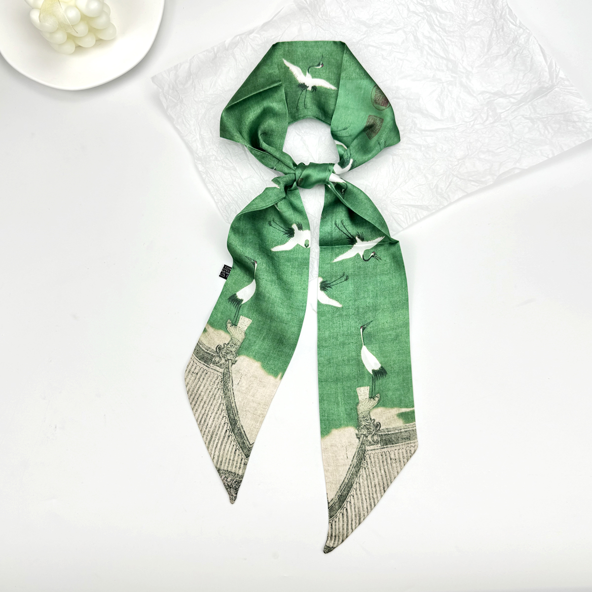 New Ribbon Silk Long Scarf Wom - Ascot Neck Scarf recensie en prijs
