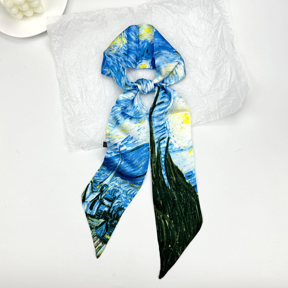 New Ribbon Silk Long Scarf Wom - Ascot Neck Scarf recensie en prijs