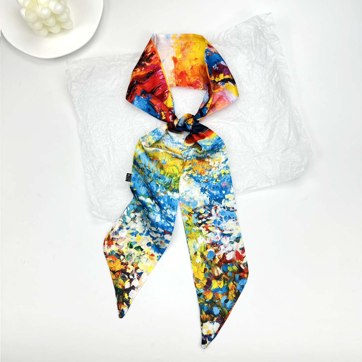 New Ribbon Silk Long Scarf Wom - Ascot Neck Scarf recensie en prijs