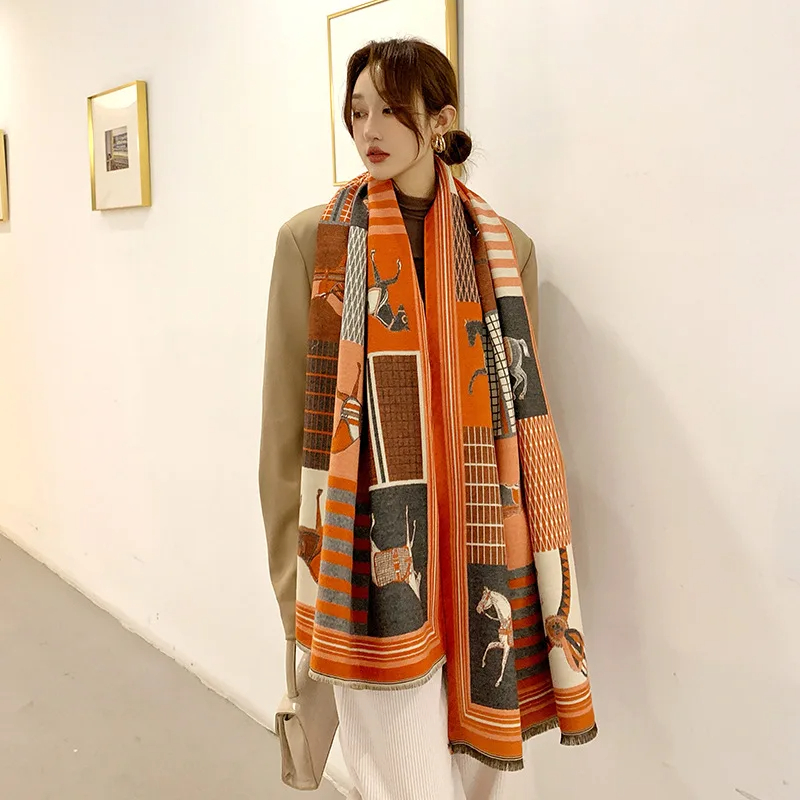 2024 New Luxury Winter Cashmer - Woven Scarf Blanket recensie en prijs