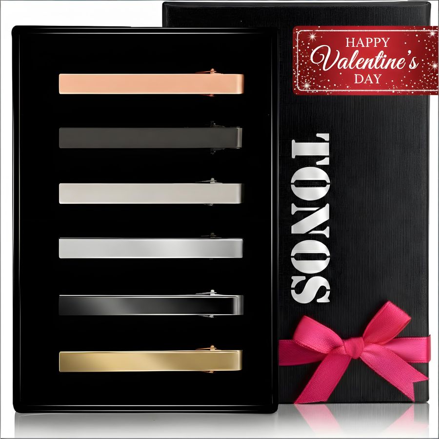 Clips for Men, 6 PACK Tie Clip - Tie Bar Set Gift recensie en prijs