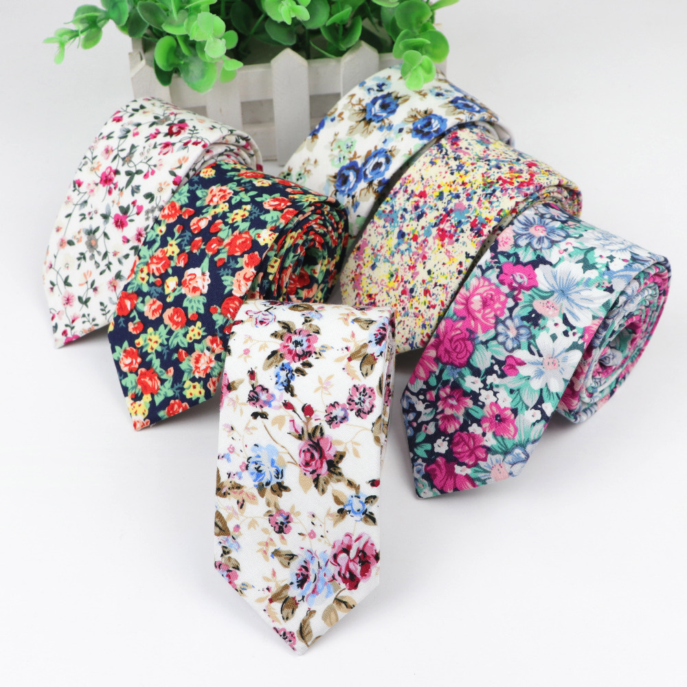 Cotton Flower Tie Men's Colour - Skinny Tie Men recensie en prijs