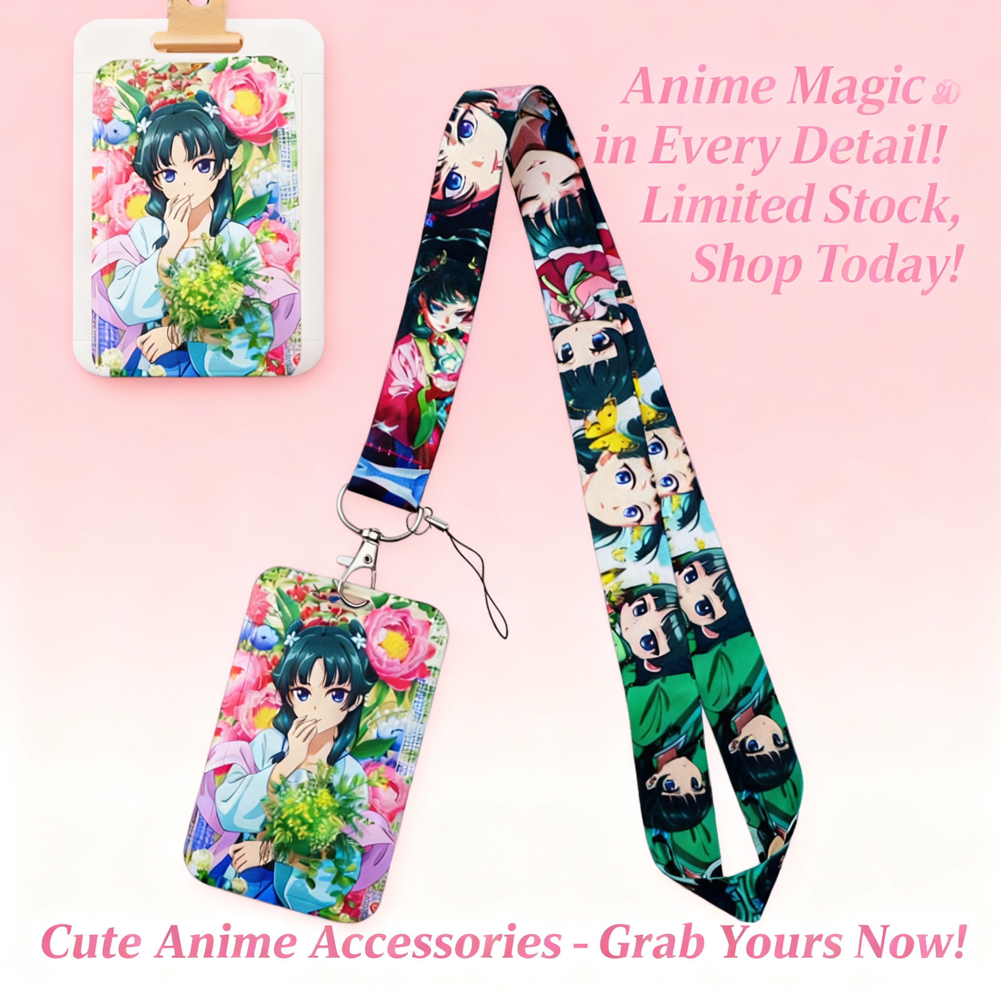 Cute Anime Girl Lanyard Neck S - Lanyard Badge Holder recensie en prijs