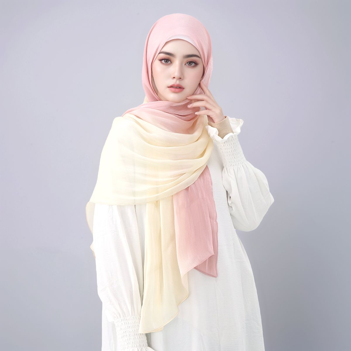 Gradient Twinkle Silk Hijab Sc - Head Wrap Turban recensie en prijs