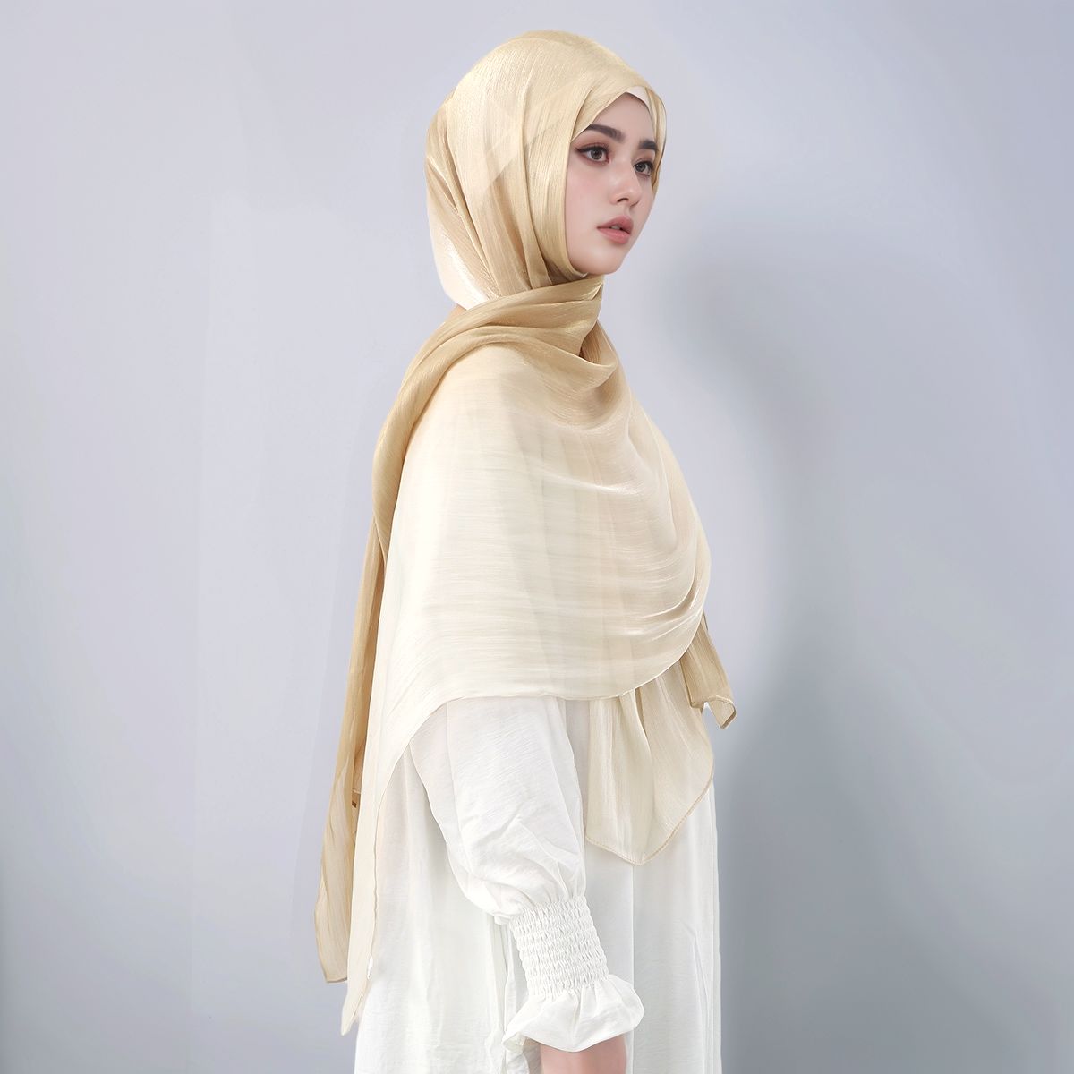 Gradient Twinkle Silk Hijab Sc - Head Wrap Turban recensie en prijs