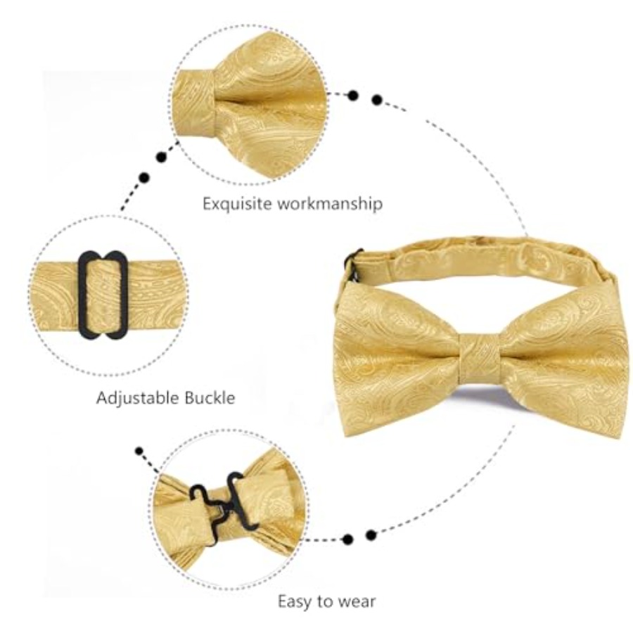 Mens Paisley Bow Tie, Pocket S - Pocket Square Set recensie en prijs