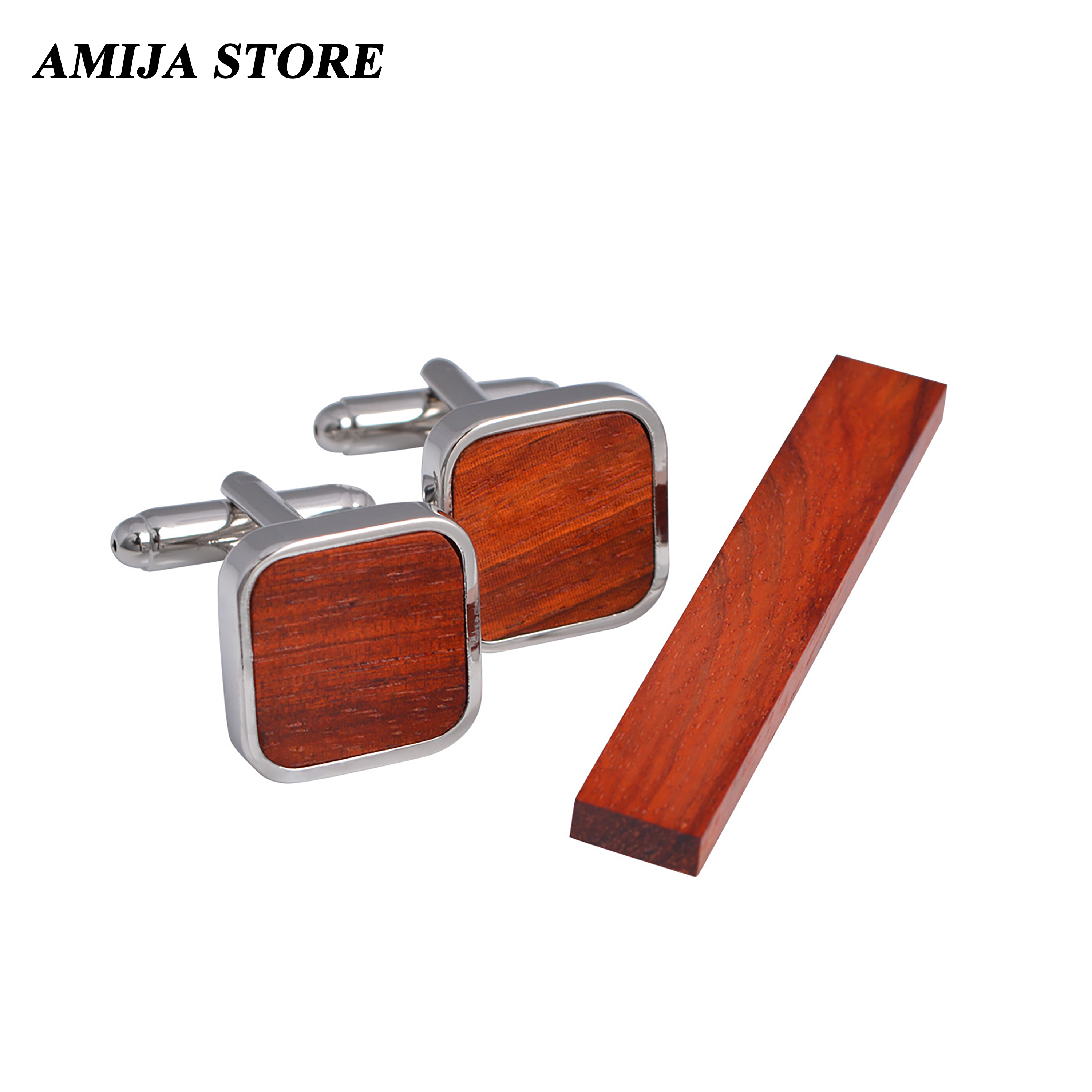 High Quality Wooden Cufflinks  - Tie Bar Set Gift recensie en prijs