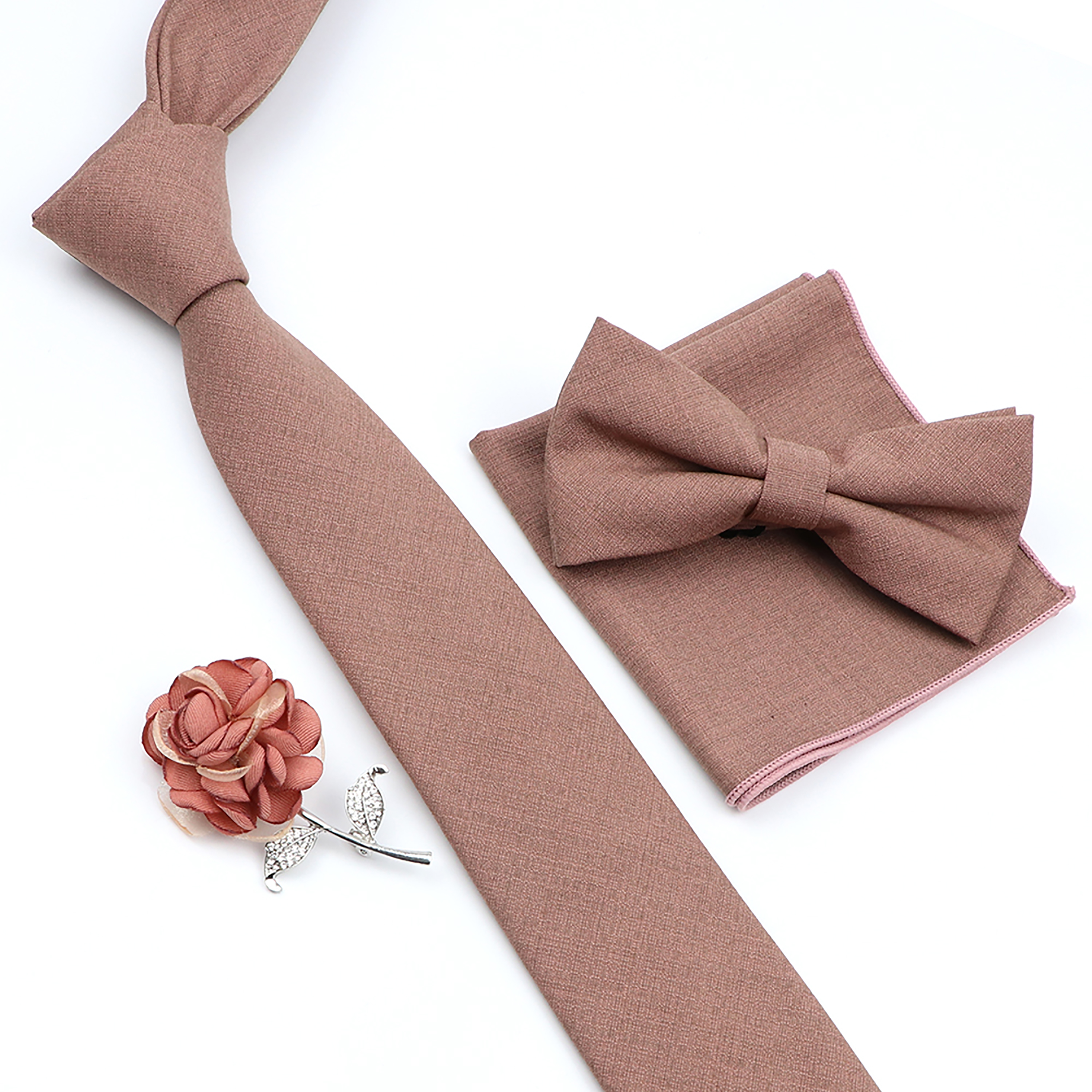 Beautiful Solid Color Tie Broo - Skinny Tie Men recensie en prijs