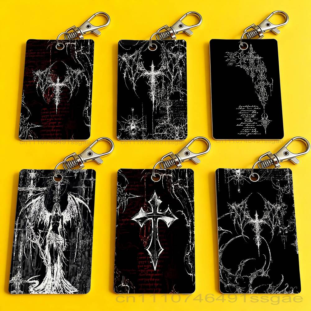 Gothic Cyber Sigil Cross Card  - Lanyard Badge Holder recensie en prijs