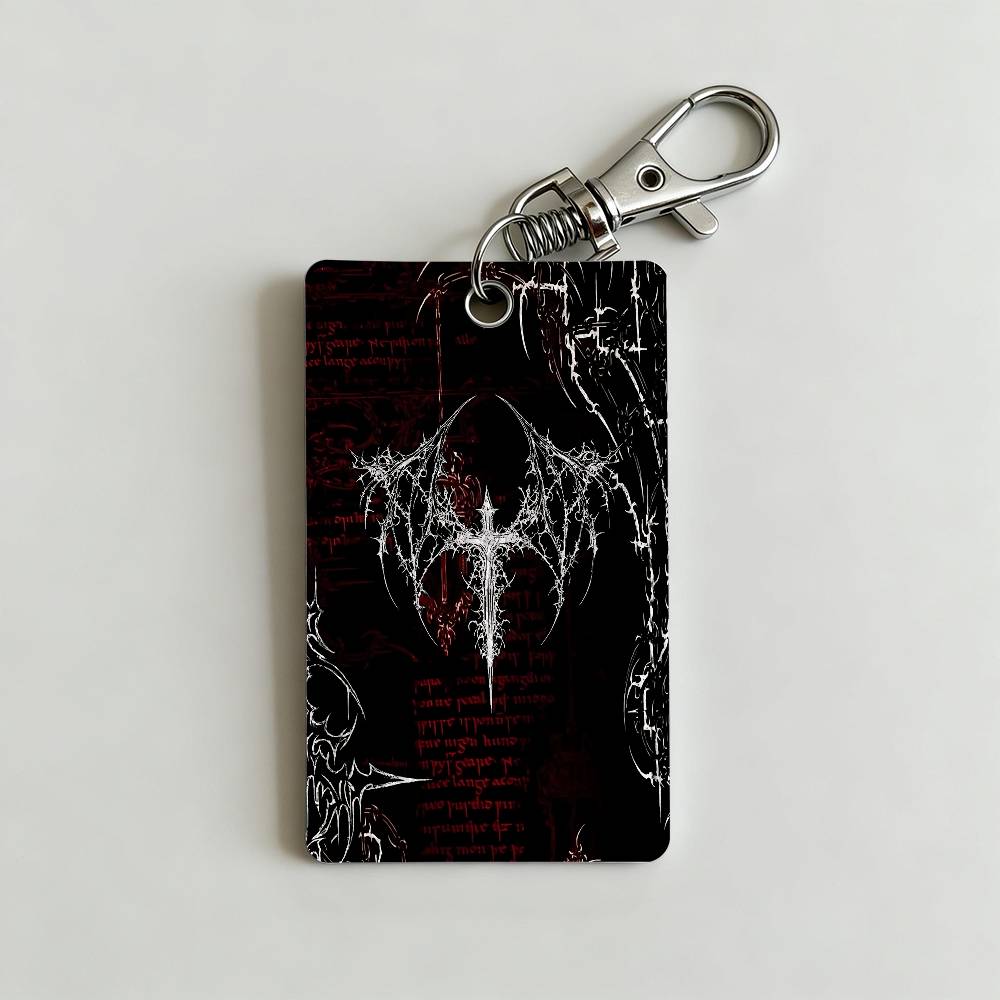 Gothic Cyber Sigil Cross Card  - Lanyard Badge Holder recensie en prijs