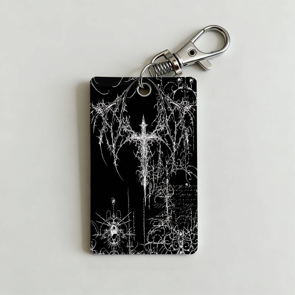 Gothic Cyber Sigil Cross Card  - Lanyard Badge Holder recensie en prijs