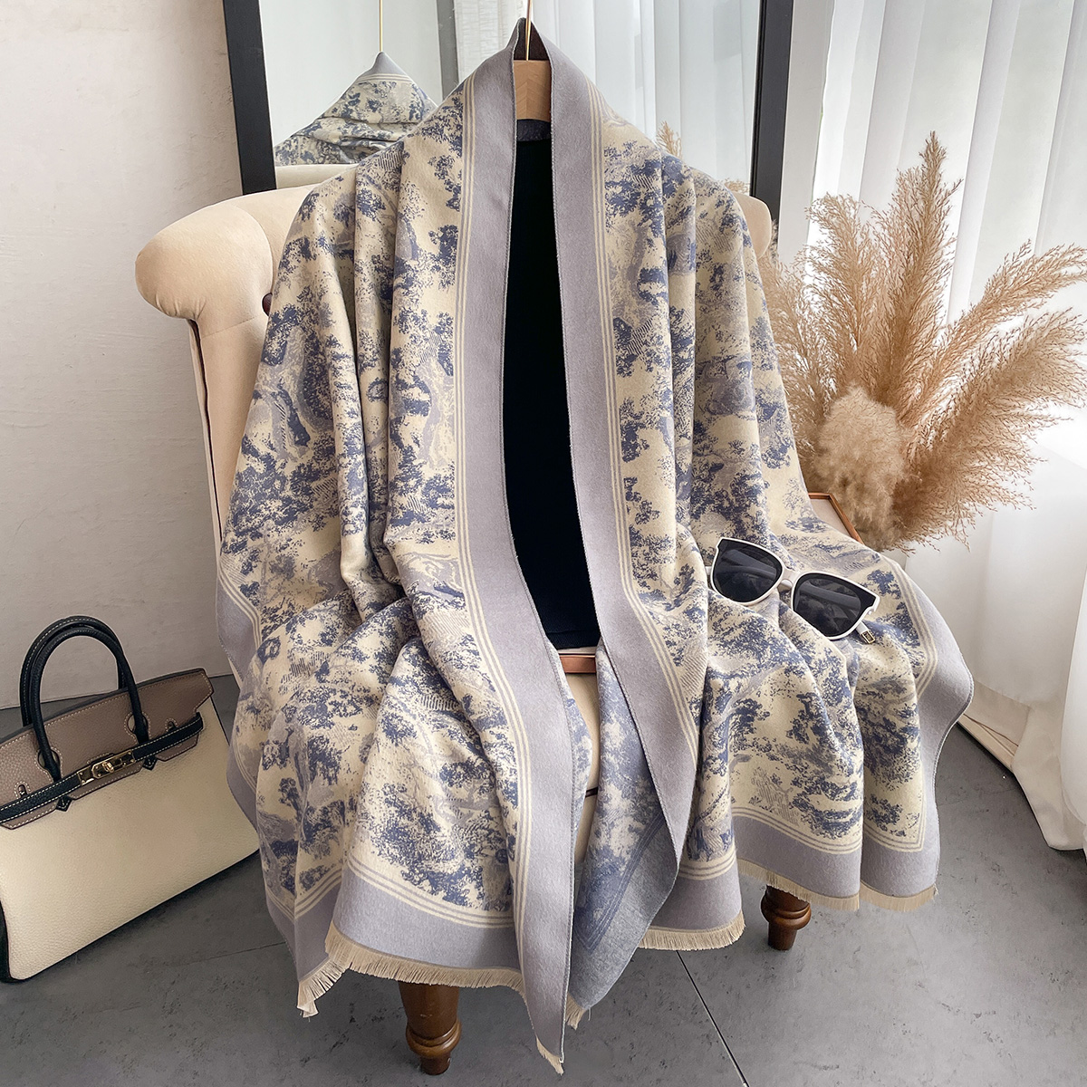 Luxury Winter Cashmere Scarf W - Woven Scarf Blanket recensie en prijs