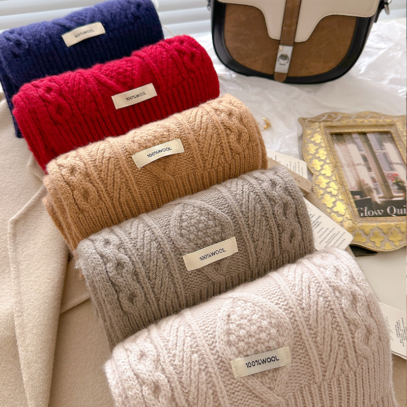 Luxury 100% Wool Scarf Women M - Muffler Men Wool recensie en prijs