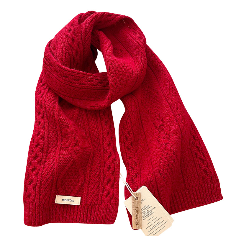 Luxury 100% Wool Scarf Women M - Muffler Men Wool recensie en prijs