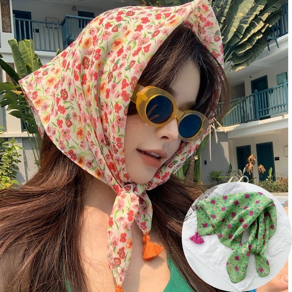 Summer Scarf Colorful Flower P - Bandana Cotton recensie en prijs