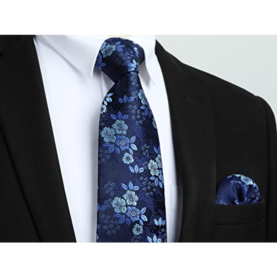 Men Floral Ties Woven Classic  - Pocket Square Set recensie en prijs