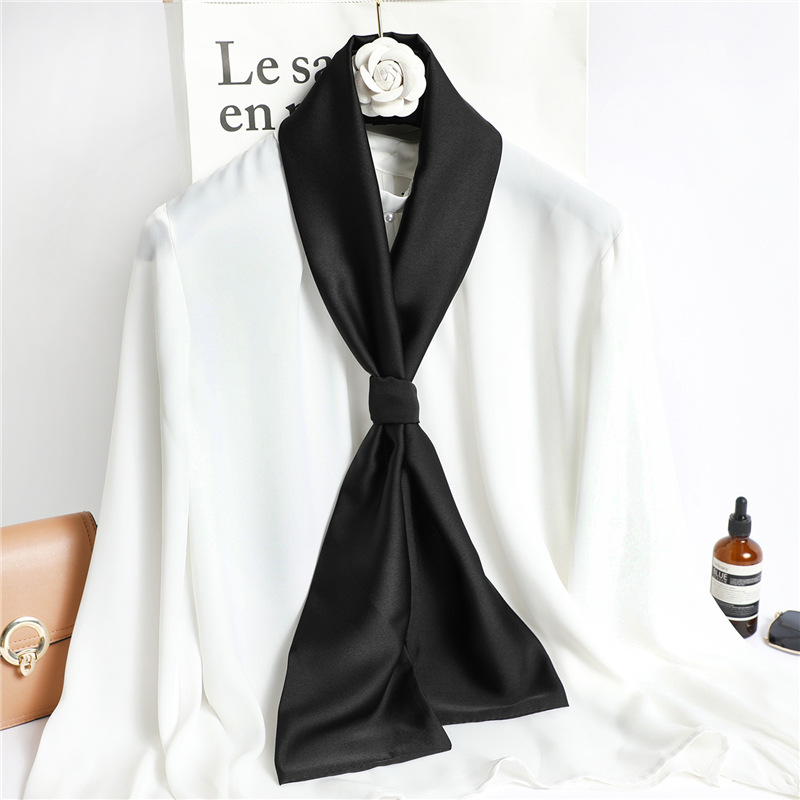 Red Solid Color Long Silk Scar - Silk Neck Scarf recensie en prijs