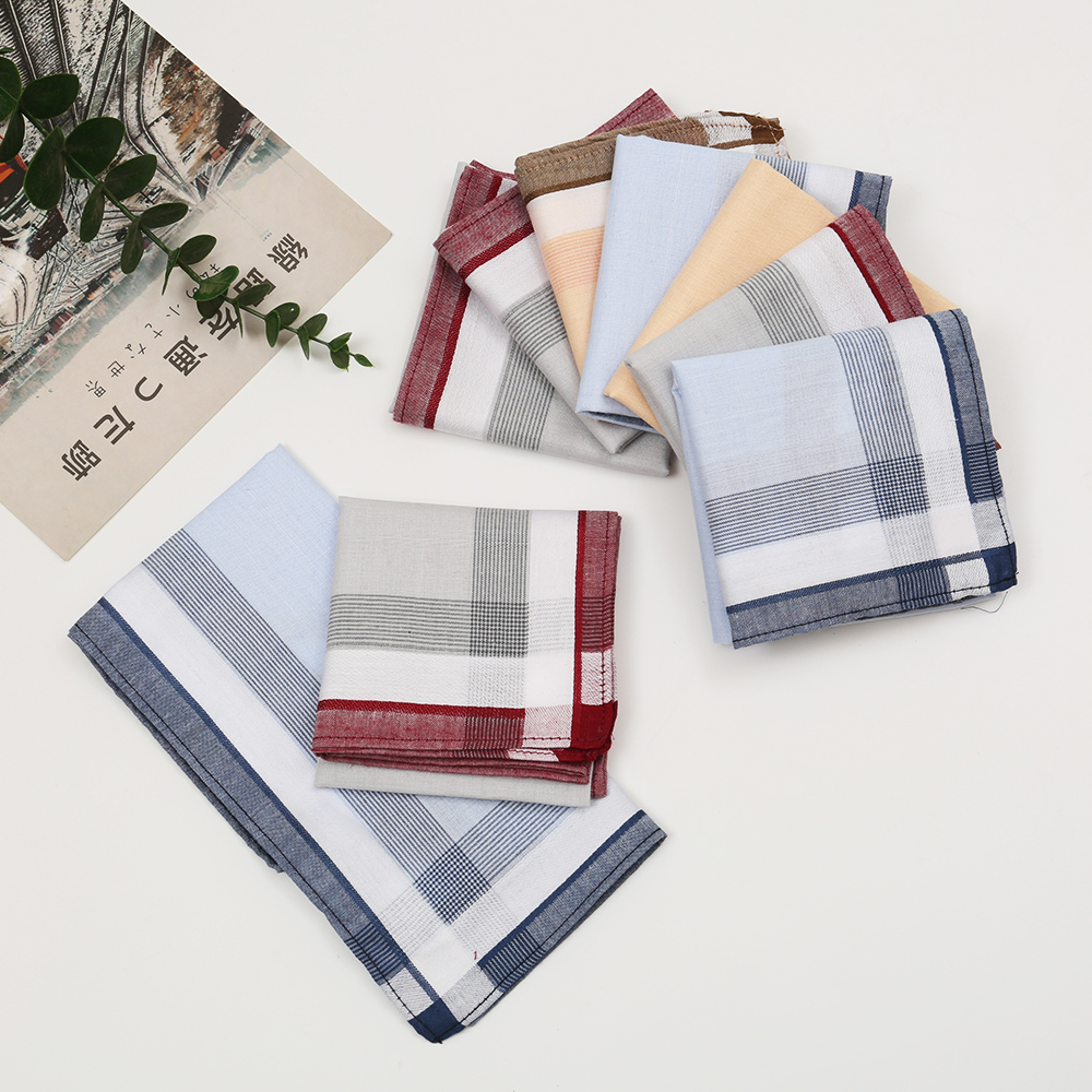Men's Pure Cotton Yarn-Dyed Ha - Handkerchief Cotton Men recensie en prijs