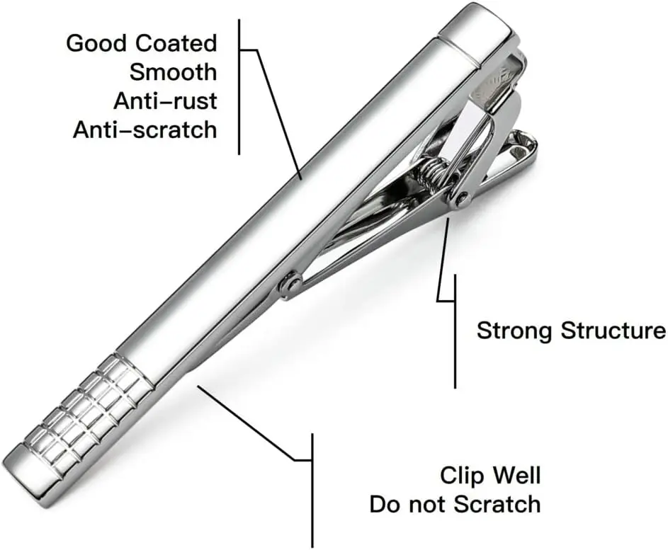 Tie Clips for Men, Classic Sty - Tie Bar Set Gift recensie en prijs