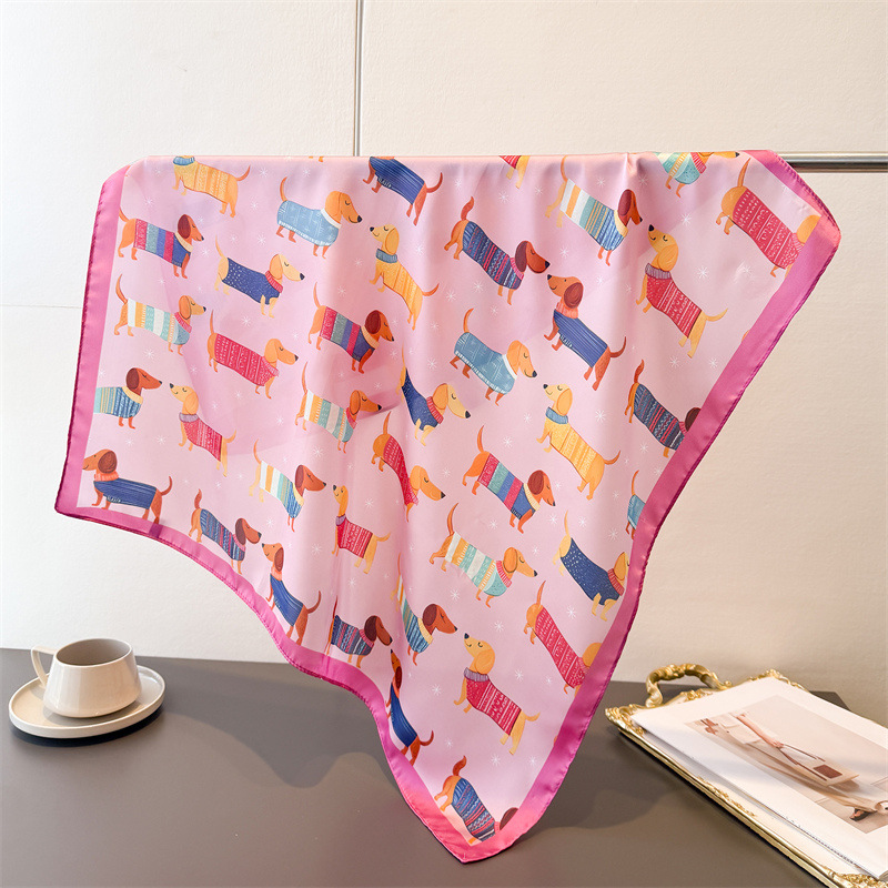 Ladies Cotton Dog Printed Squa - Bandana Cotton recensie en prijs