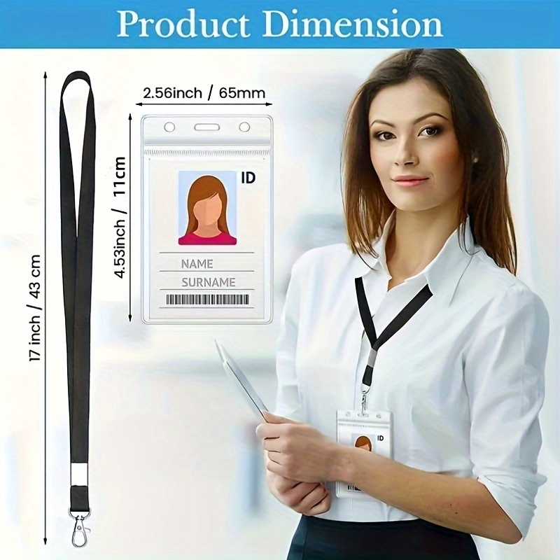 transparent waterproof name ba - Lanyard Badge Holder recensie en prijs