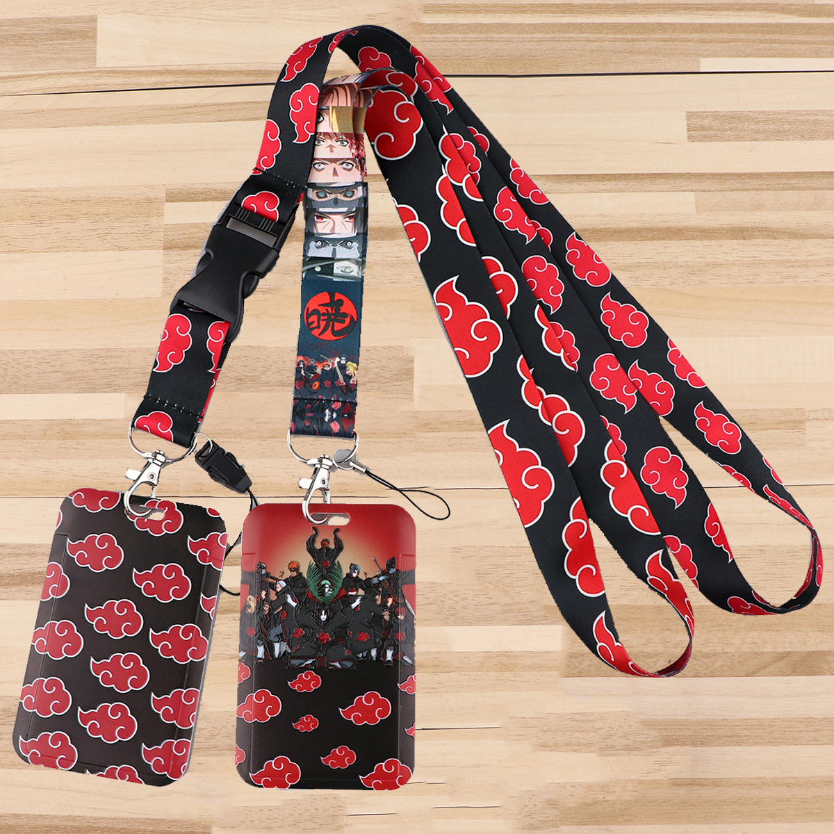 Japanese Anime Red Clouds Busi - Lanyard Badge Holder recensie en prijs