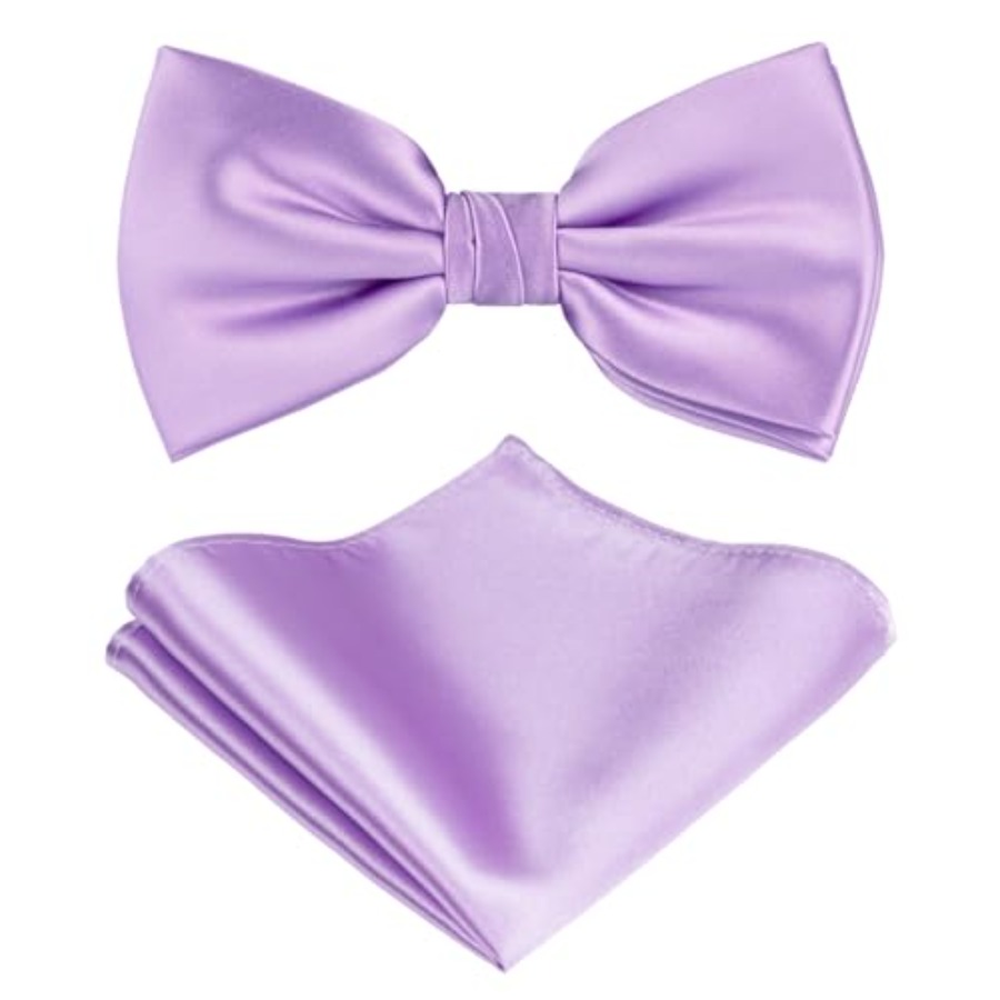 Solid Color Pre-tied Bow Tie a - Pocket Square Set recensie en prijs