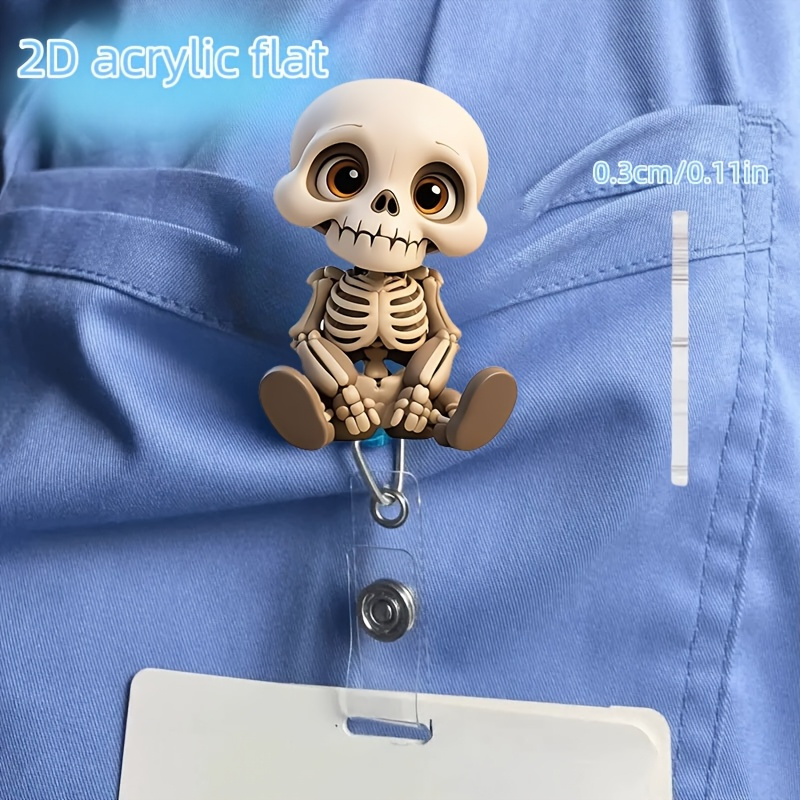 2D Flat, Acrylic Dazed Skull H - Lanyard Badge Holder recensie en prijs