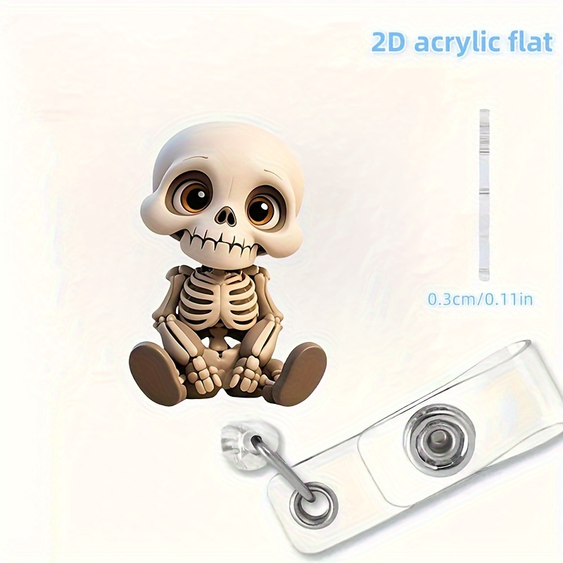 2D Flat, Acrylic Dazed Skull H - Lanyard Badge Holder recensie en prijs