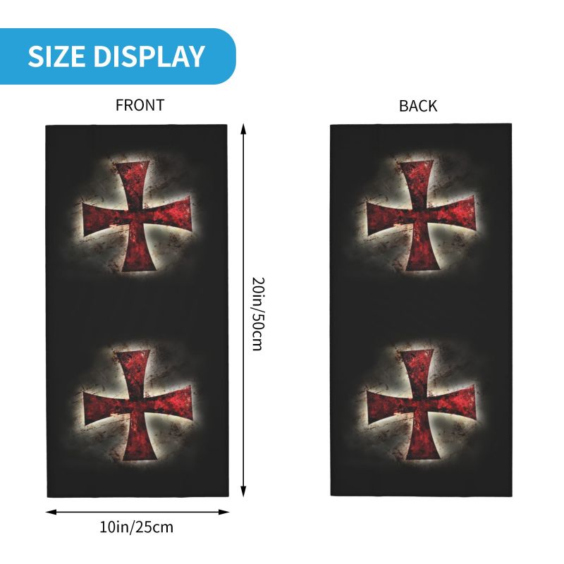 Custom Knights Templar Flag Ba - Neck Warmer Tube recensie en prijs