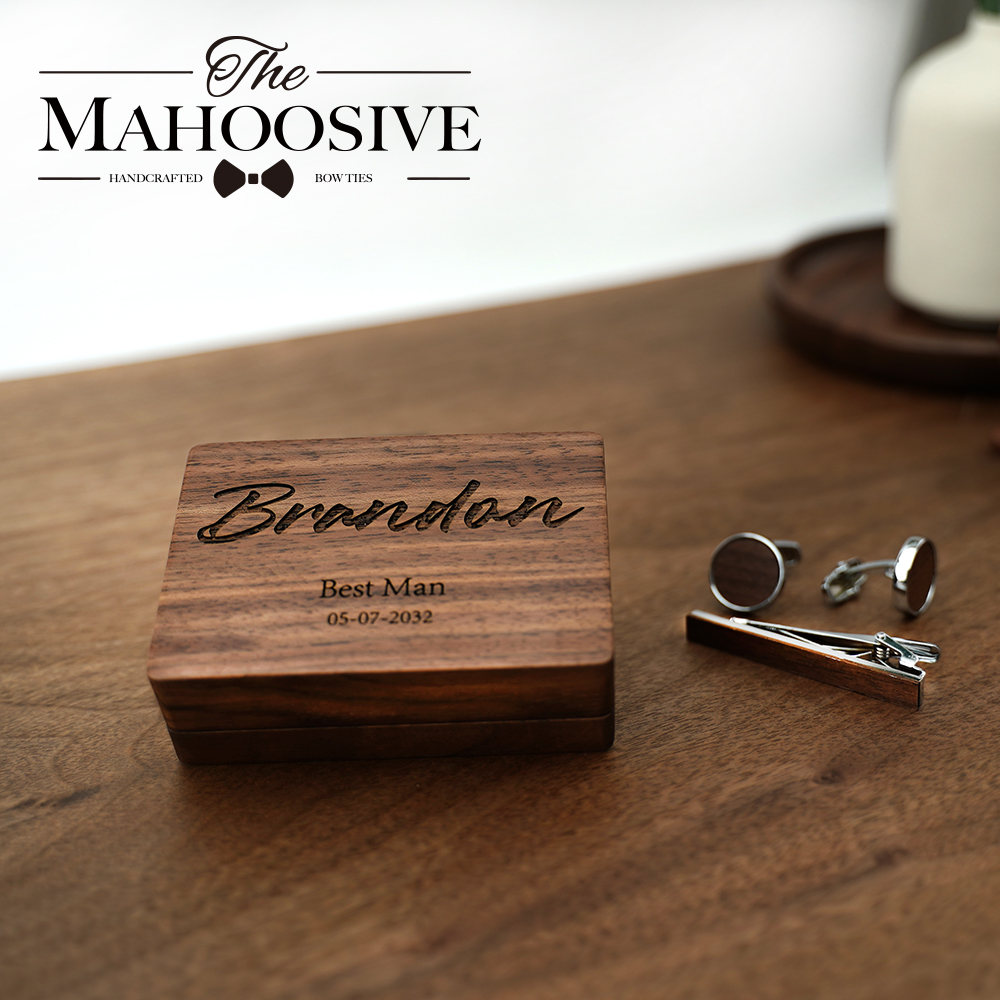 Name Engraved Groomsmen Best M - Tie Bar Set Gift recensie en prijs